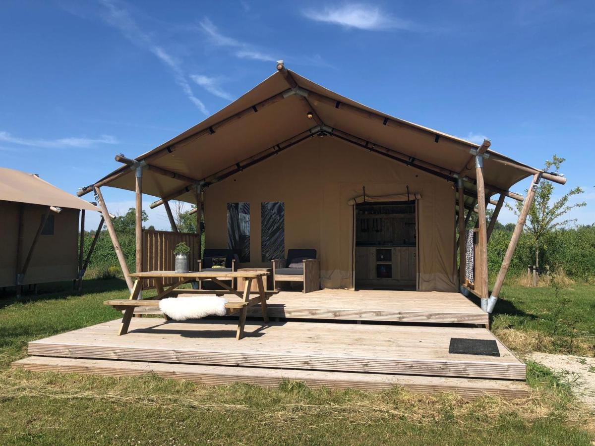 De Hazelaarshof Luxe Glampingtent Bij Natuurgebied De Millingerwaard Kekerdom Экстерьер фото