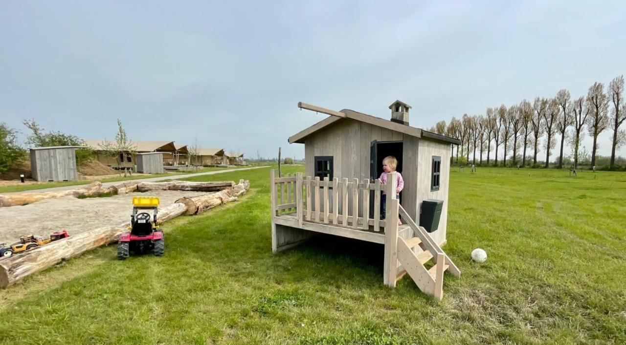 De Hazelaarshof Luxe Glampingtent Bij Natuurgebied De Millingerwaard Kekerdom Экстерьер фото